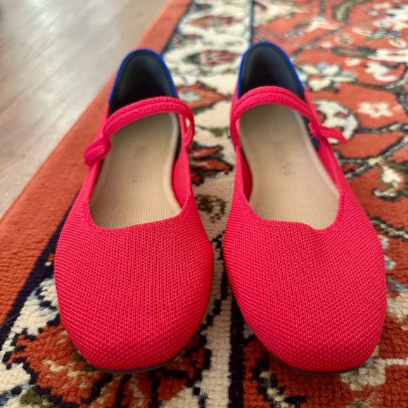 Rothy's Square Mary Jane in Lollipop Red - Picture 5 of 6